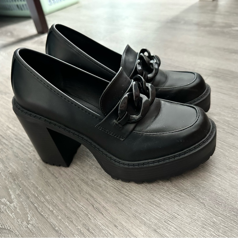 Madden Girl Loafer Block Heels